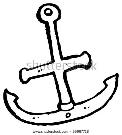 425x470 Simple Cartoon Anchor Stock Images Similar To Id Quirky Drawing