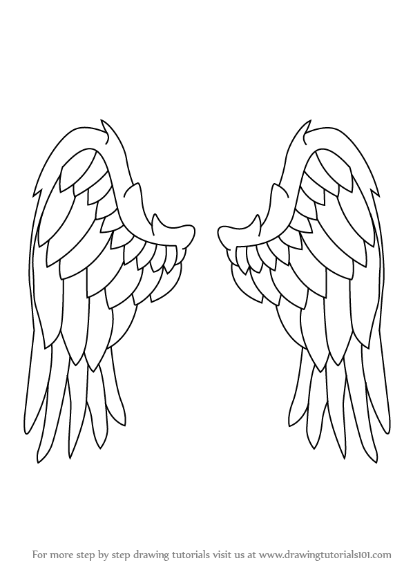 598x844 How To Draw An Angel For Children. Easy To Draw Angel Tattoos