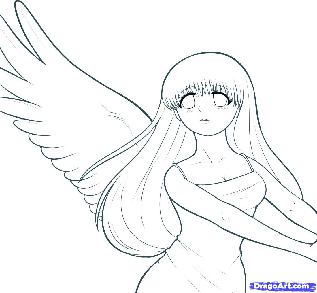 1100x1017 Simple Anime Girl Drawing Easy How To Draw A Manga Girl (Tutorial