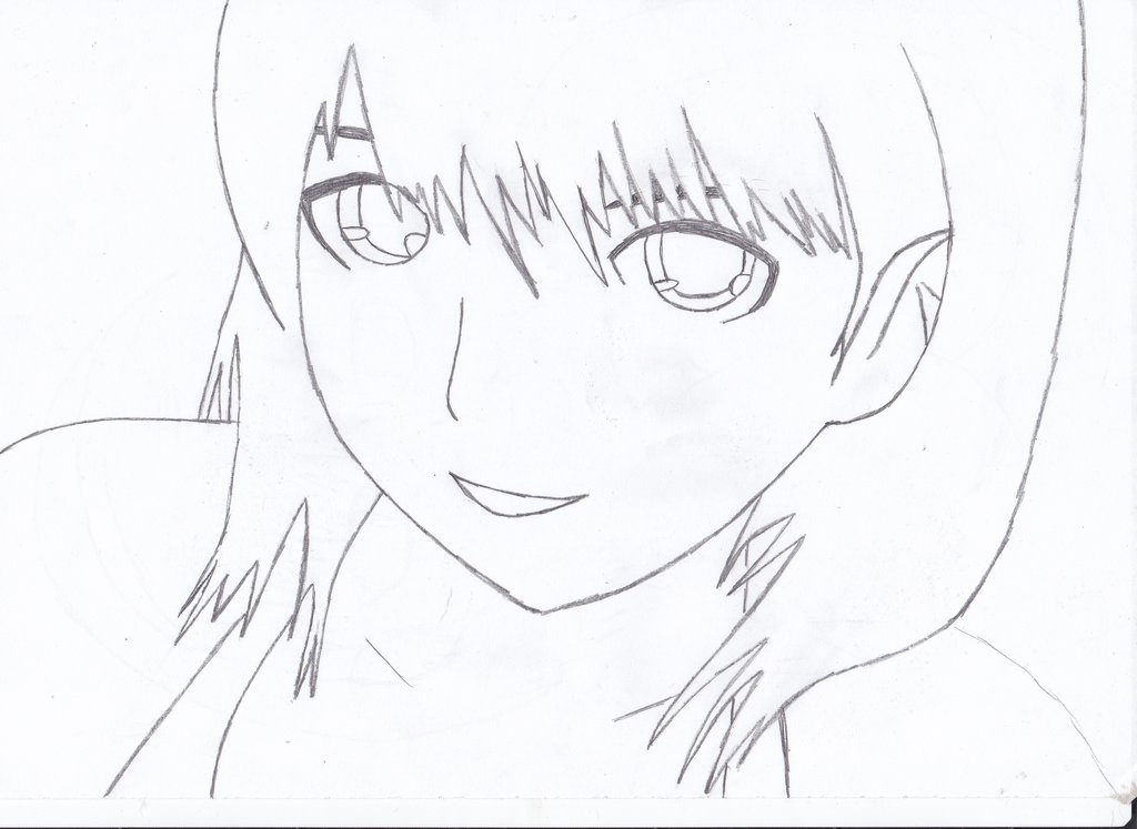 1024x747 Simple Anime Girl Drawing By Me By Naruxhinata