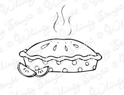 250x193 Simple Apple Pie Drawing Sketch Coloring Page Art