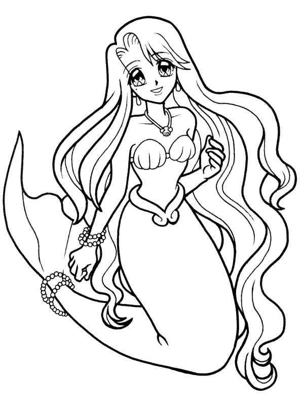 600x800 Simple Mermaid Pictures To Color Little Disney Ariel Coloring