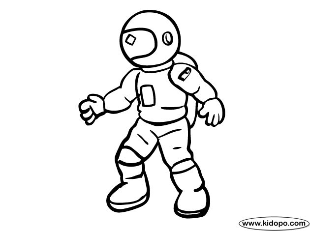 630x470 Drawn Astronaut Simple
