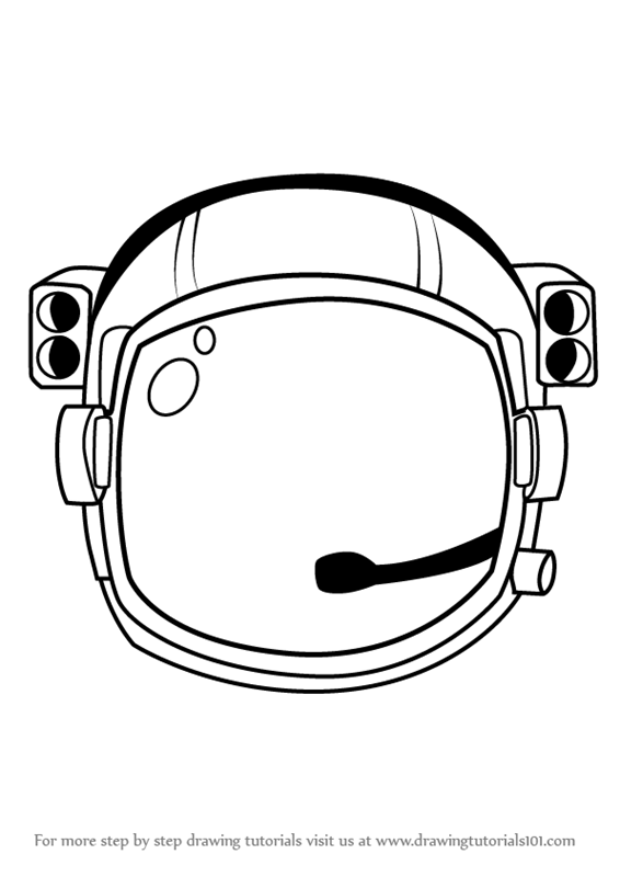 566x800 Learn How To Draw An Astronaut's Helmet (Tools) Step By Step