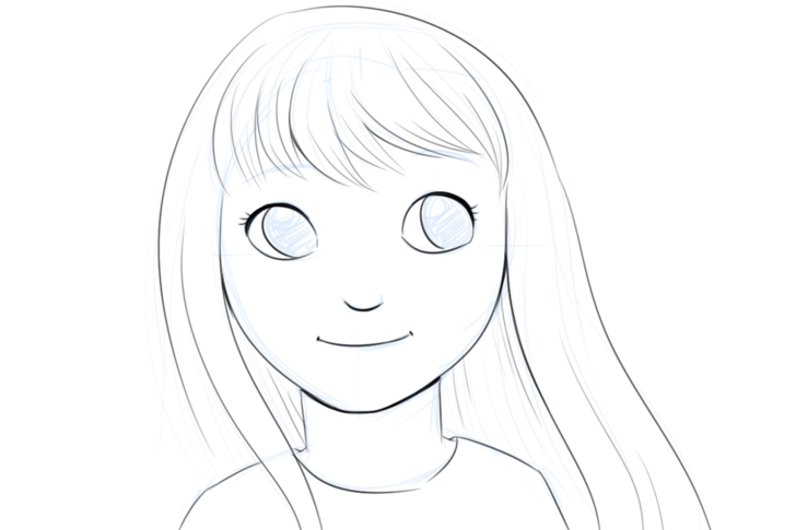 Simple Baby Face Drawing