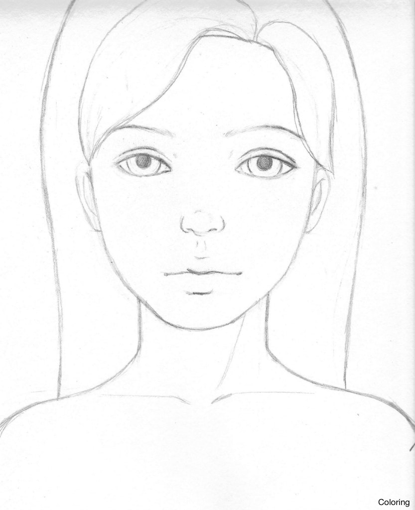 833x1024 Simple Anime Girl Drawing Easy How To Draw A Cute Stepstep People