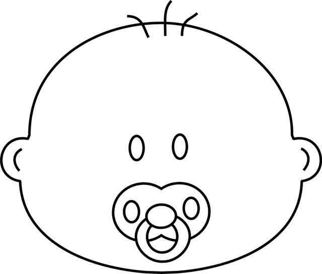 640x545 Baby Boy Coloring Pages