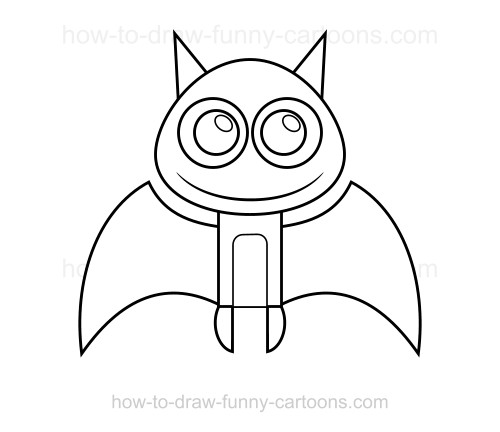 500x432 To Draw A Bat