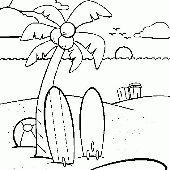 550x550 Coloring Pages For Kids Beach Color, Beach And Adult Coloring