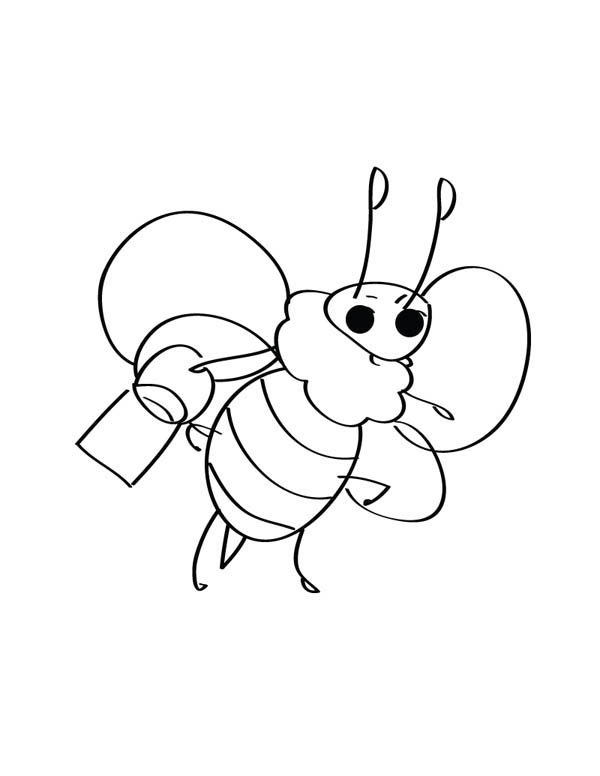 600x776 Simple Drawing Of Bumblebee Coloring Page