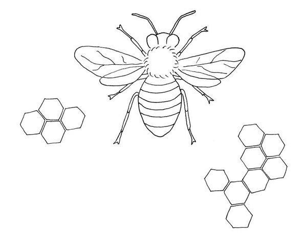 600x461 Simple Embroidered Bees