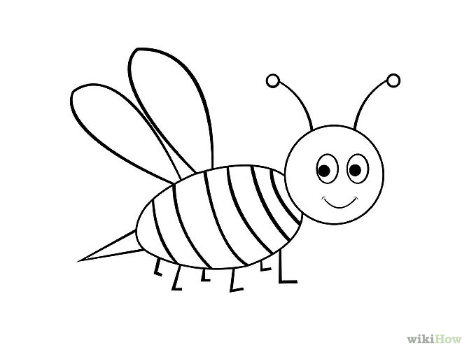 670x503 Draw A Cartoon Bee Cartoon Bee, Bees And Cartoon