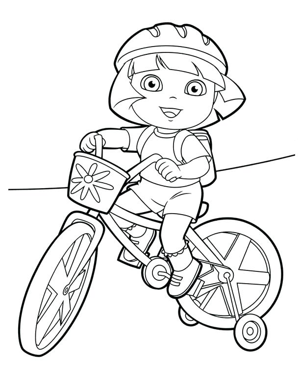 612x792 Simple Dora Printable Coloring Pages Print Lots Of And