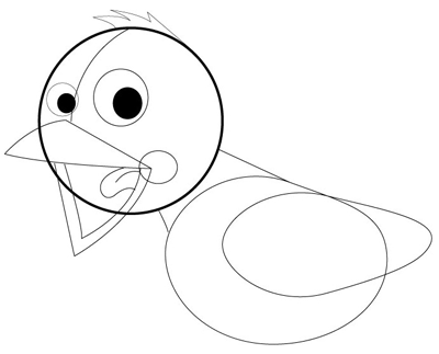 400x323 How To Draw Cartoon Birds With Easy Step By Step Drawing Tutorial