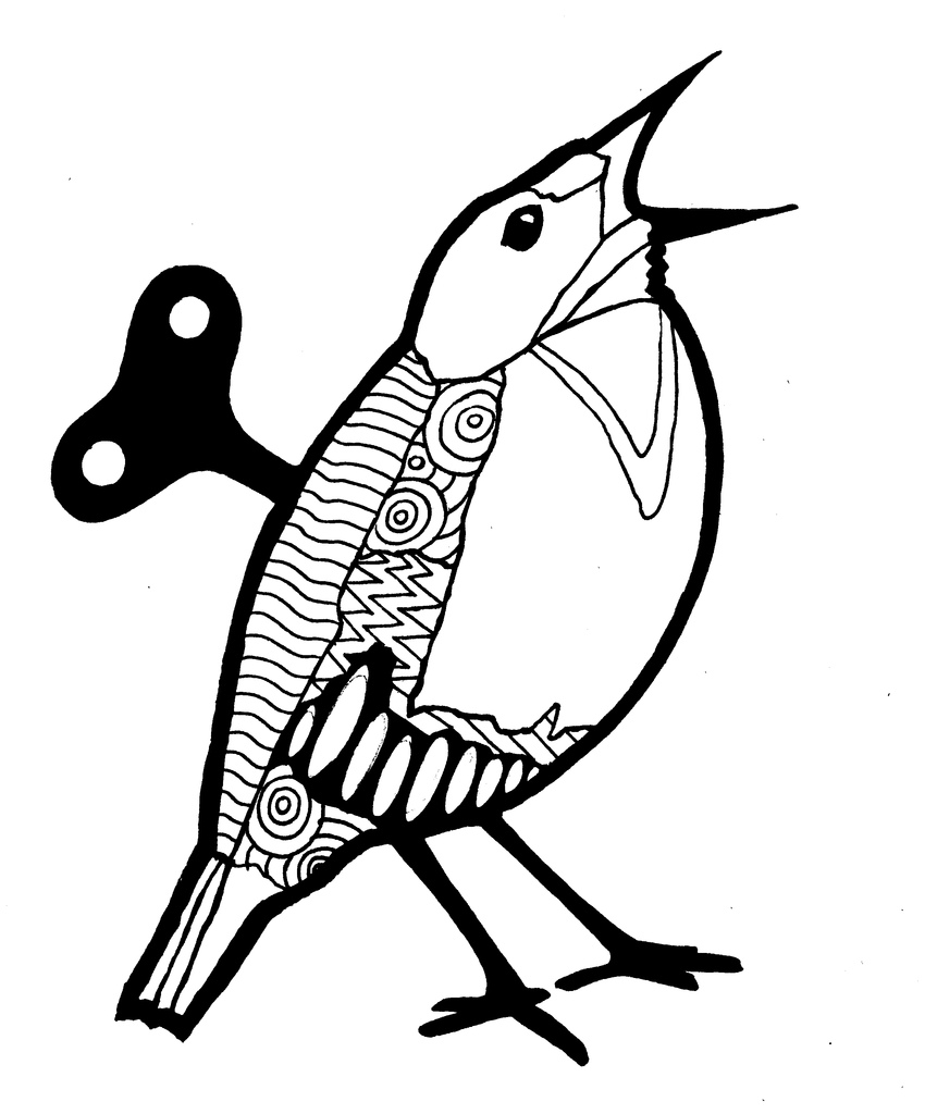 850x1024 Wind Up Birds Illustration Buy Me Danny Pig