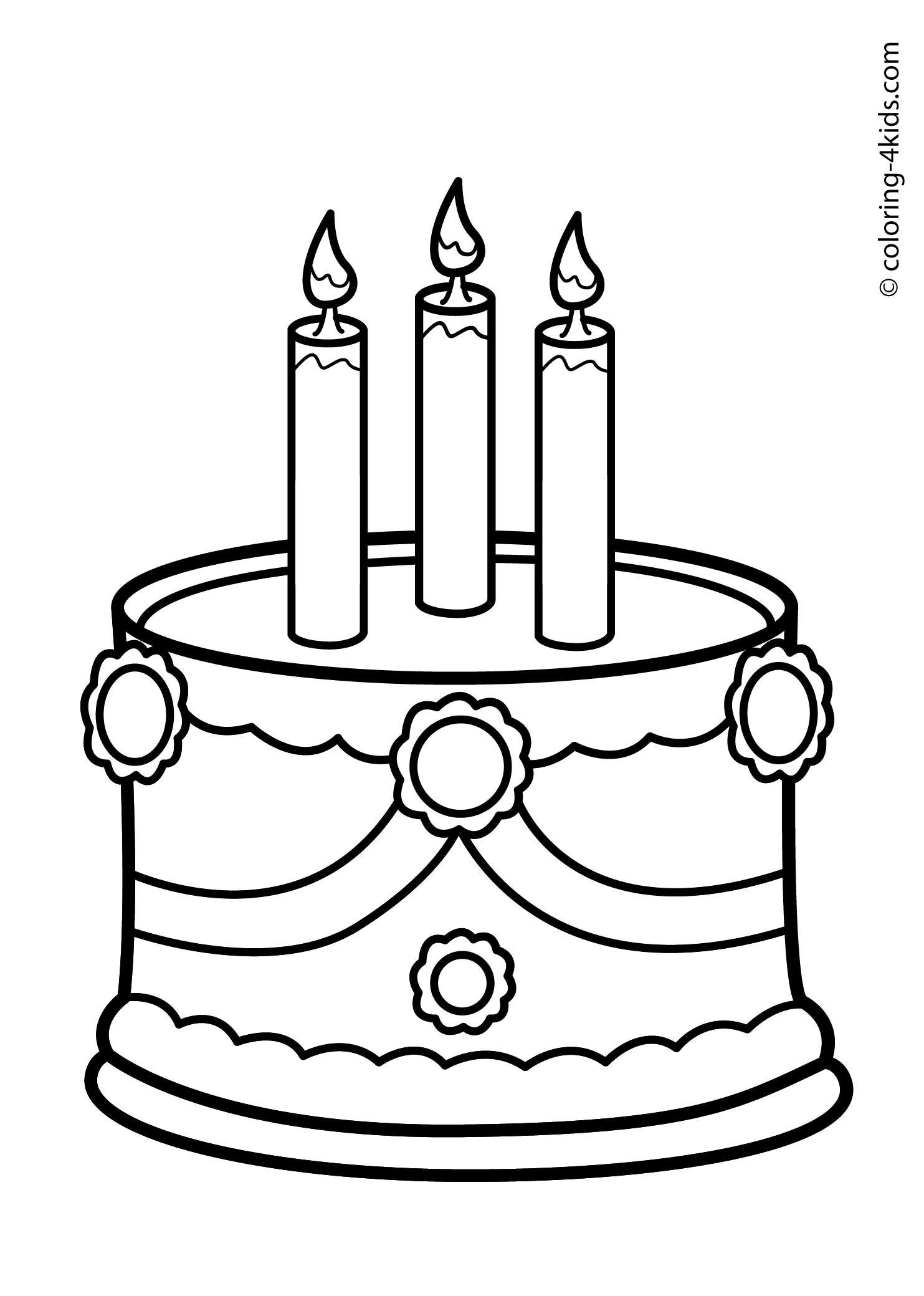 1483x2079 Cake Birthday Party Coloring Pages