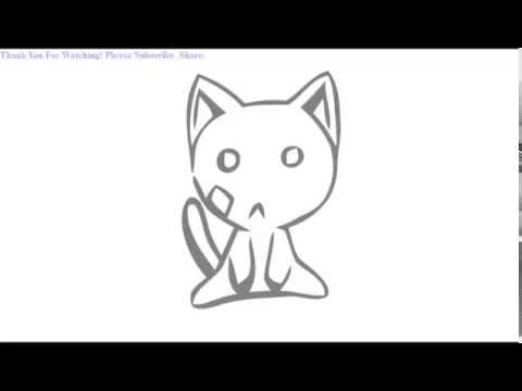 480x360 How To Draw A Simple Cat