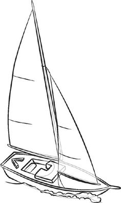 236x396 Black And White Sail Boat Drawings