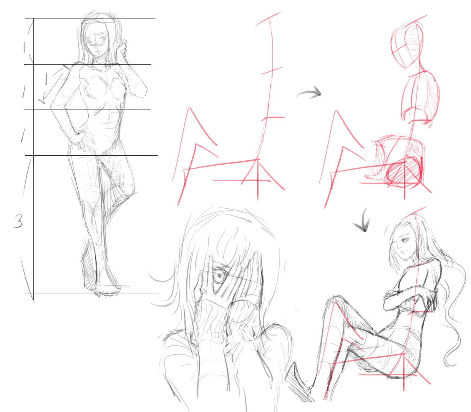 1600x1400 Simple 8 Head Body Proportion Tutorial By Windhydra