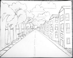 236x187 One Point Perspective Bridge My Paintings And Drawings