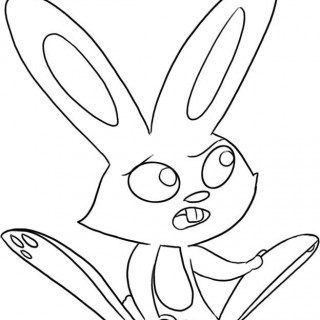 320x320 Simple Drawing Sketch Of Rabbit Easy