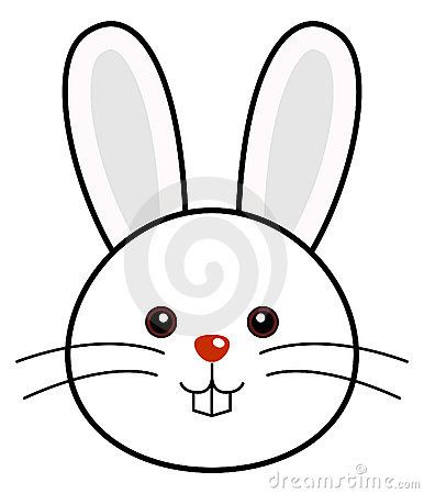 386x450 Fancy Bunny Face Cartoon Cute Rabbit Vector Royalty Free Stock