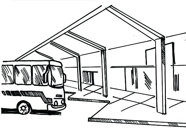 600x424 Awesome Coloring Pages Of Bus Image Simple Color Bros Free Magic