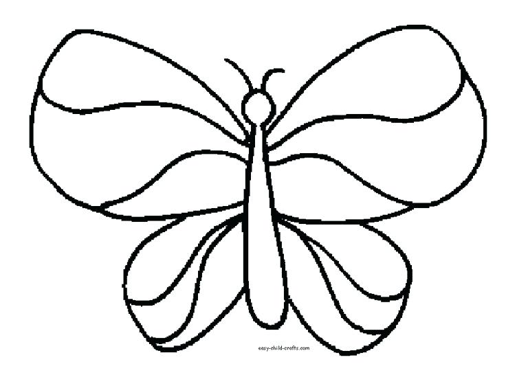 736x546 Simple Butterfly Coloring Pages Butterflies Coloring Pages
