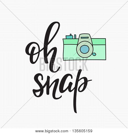450x470 Oh Snap Photo Booth Vintage Old Vector Amp Photo Bigstock
