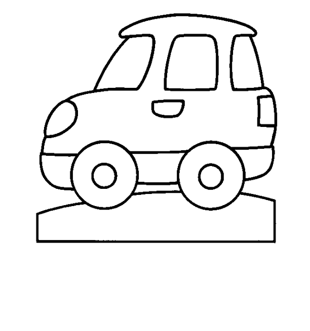 612x652 Simple Toy Car Drawing