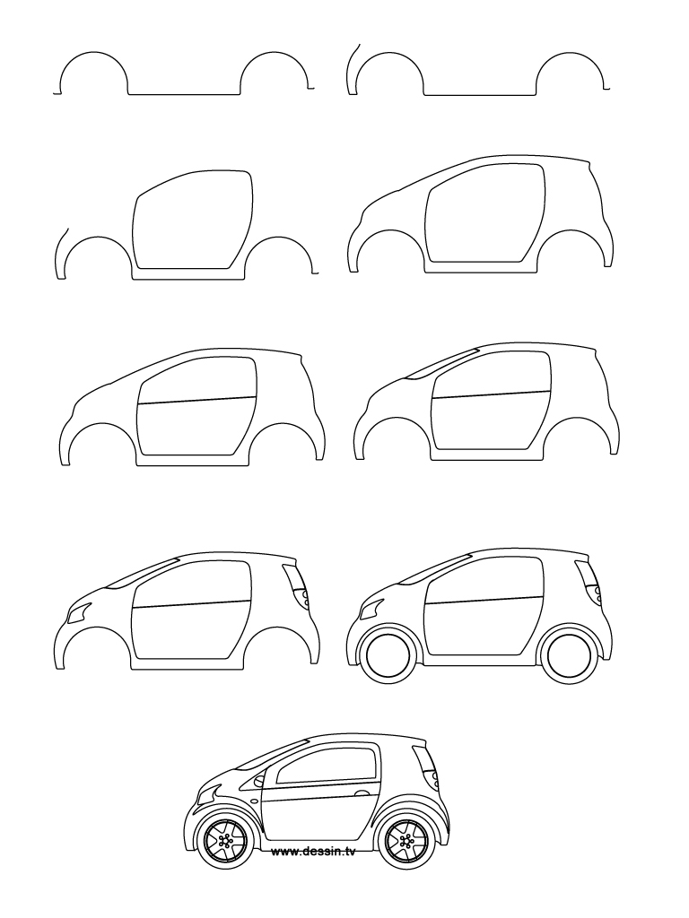 768x1024 Ideas Of Draw A Cars Step By Step How To Draw A Car Easy For Kids