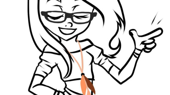 570x320 Girl Cartoon Drawings People Simple How Draw A Human How