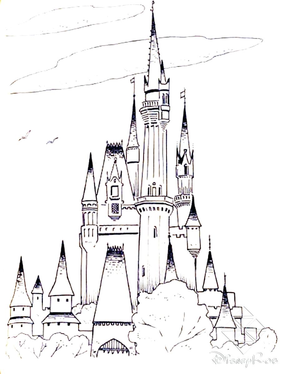 910x1200 Coloring Pages ~ Castle Coloring Page Pages Disney World Castle