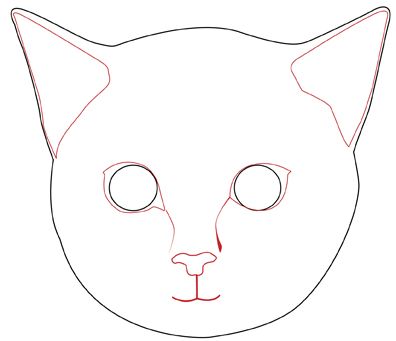 396x341 Gallery Cat Faces Drawings,
