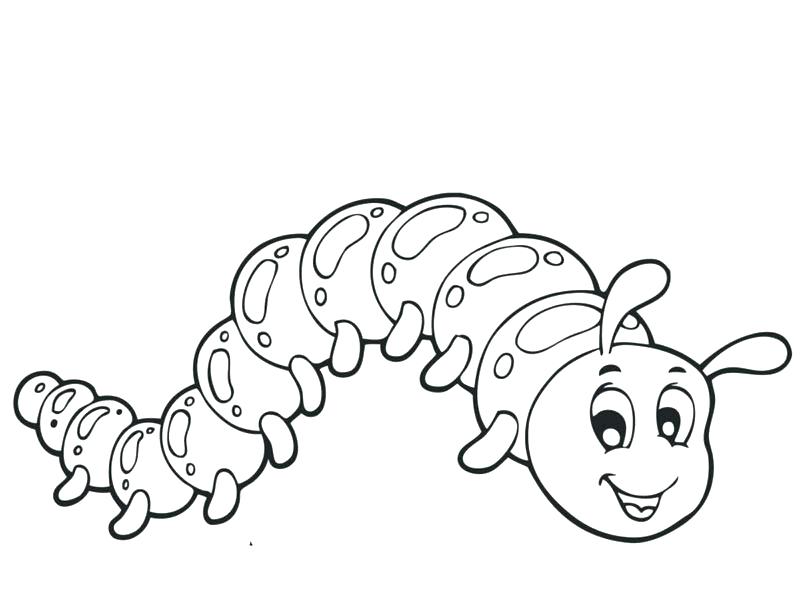 Simple Caterpillar Drawing at GetDrawings | Free download