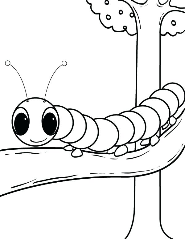 600x776 Astounding Interesting The Very Hungry Caterpillar Coloring Pages