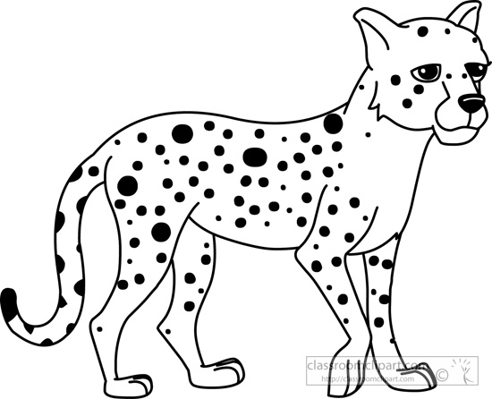 550x446 Crafty Inspiration Ideas Cheetah Outline Clipart Kid 4 Clipartix