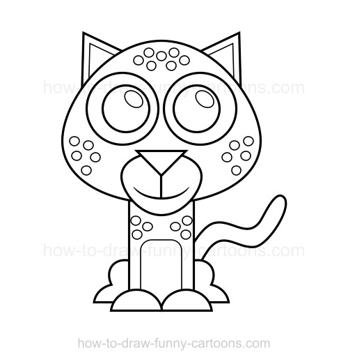 500x522 To Draw A Cheetah