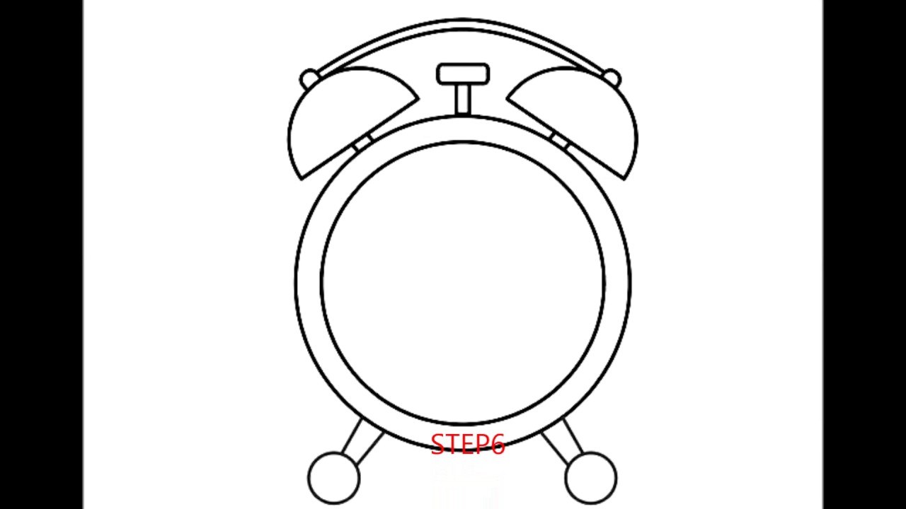 1280x720 How To Draw An Alarm Clock