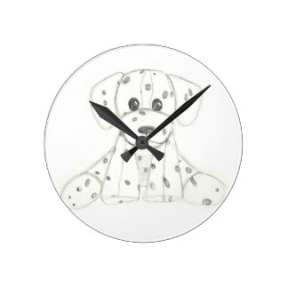 324x324 Simple Drawing Wall Clocks Zazzle
