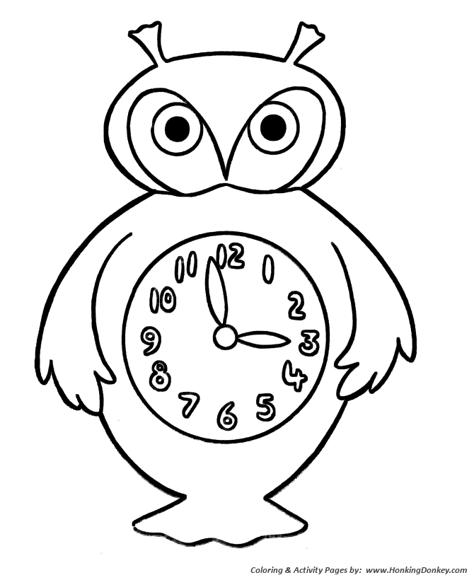 670x820 Simple Shapes Coloring Pages Free Printable Simple Shapes Owl
