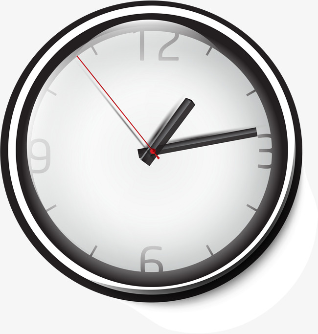 650x683 Black Minimalist Clock, Simple, Clock, Time Png Image For Free