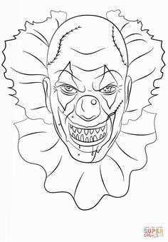 236x339 Scary Halloween Clowns Drawings Fun For Christmas