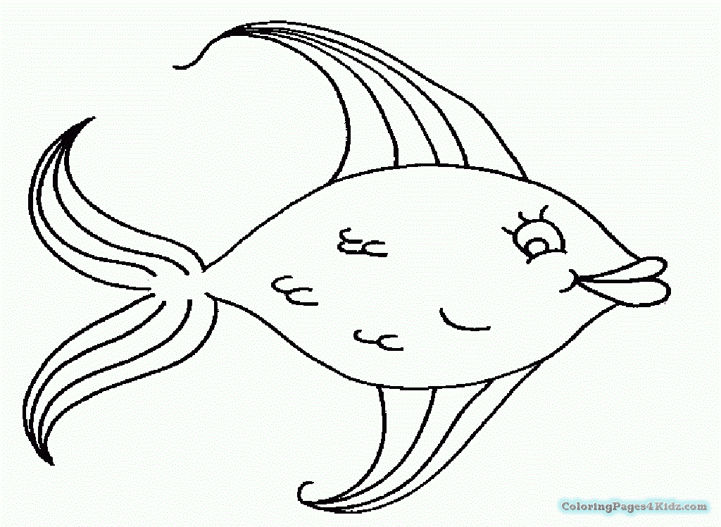 1024x748 Simple Clown Fish Coloring Pages Coloring Pages For Kids