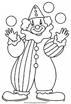 236x343 Clown Coloring Pages Circus Clowns Coloring Pages Quad Ocean