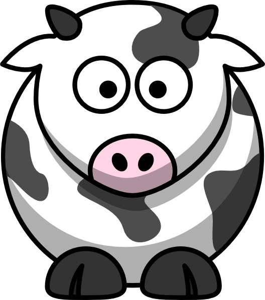 528x598 Cartoon Cow Clip Art Free Vector In Open Office Drawing Svg ( Svg