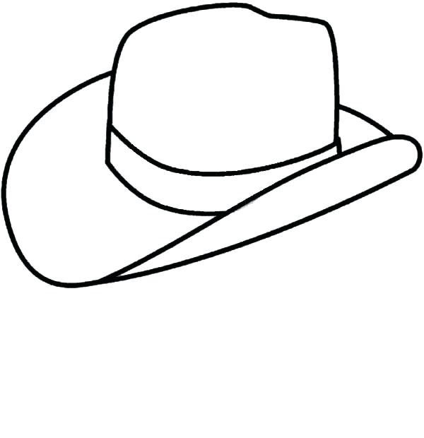600x620 Cowboy Hat Coloring Page Cowboy Hats Coloring Pages Free Printable