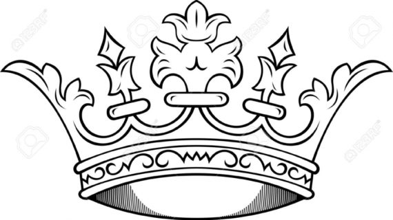 570x320 How To Draw A Crown Simple King Crown Drawing Clipartsco