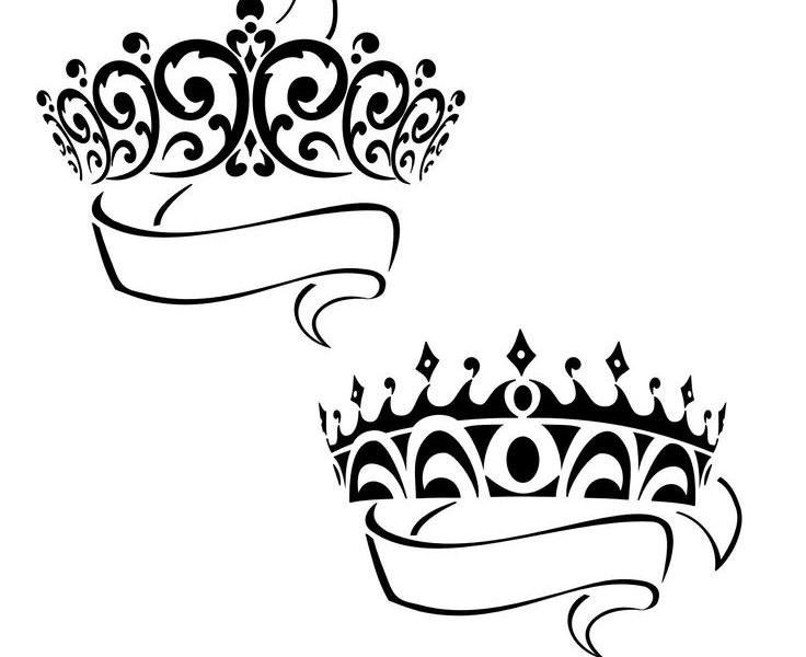736x600 Download Tattoo Simple Crown