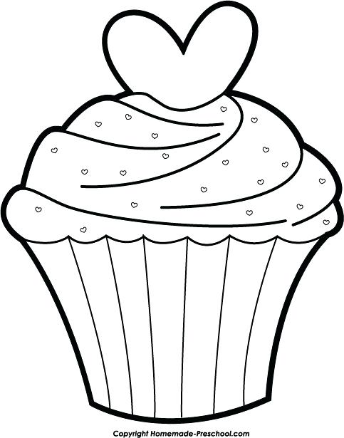 483x615 Cupcake Template To Color Original Sweet Cupcakes Drawn By Color